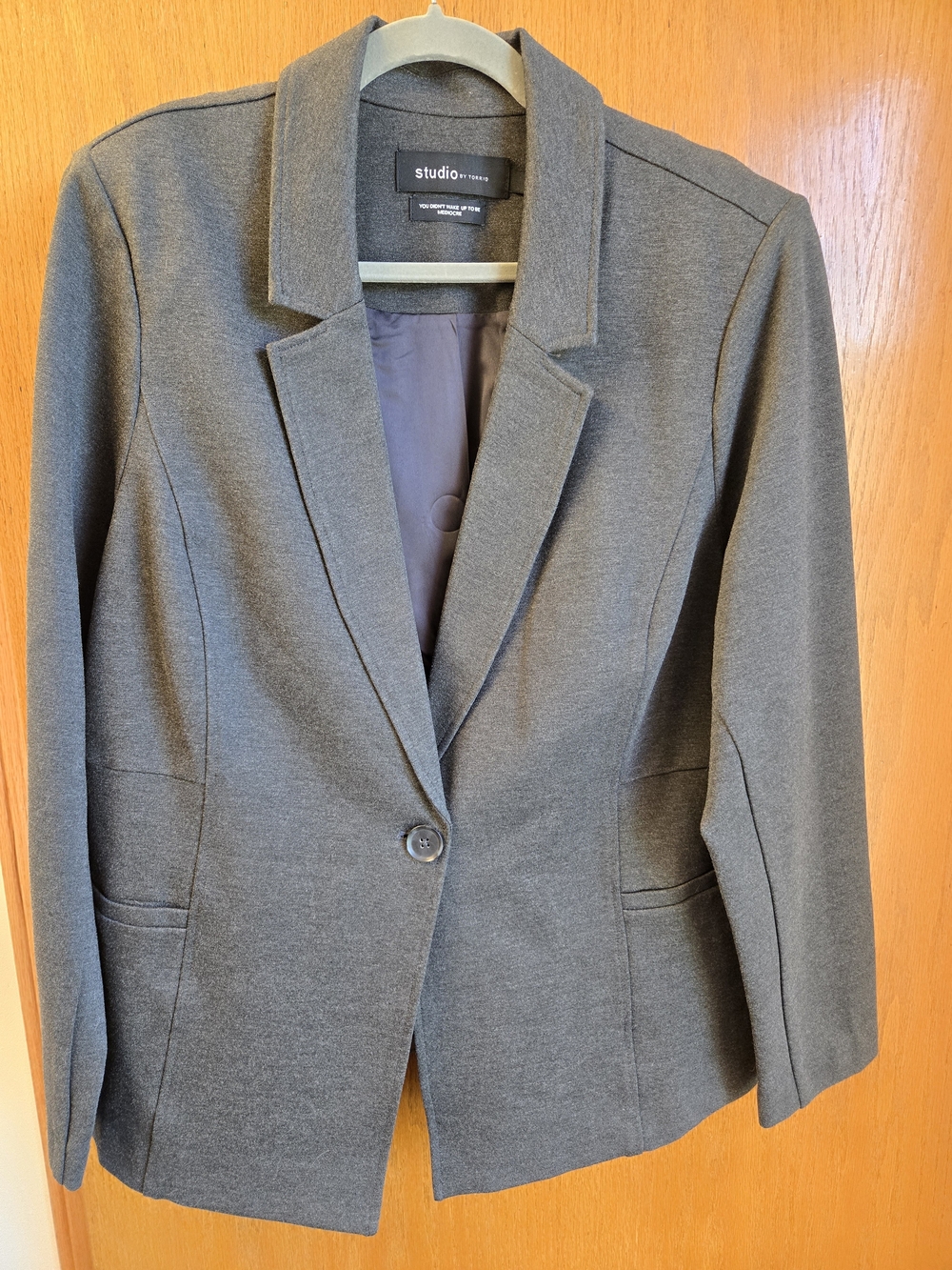 Torrid Studio Women's Gray Blazer Jacket